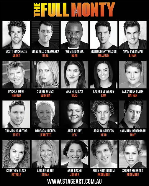Courtney Glass cast in THE FULL MONTY